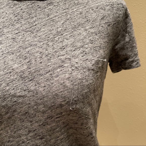 Madewell Heathered Gray Crewneck Pocket Tee - Picture 4 of 6